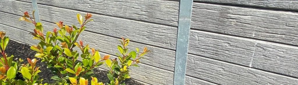 Concrete sleepers are a low cost product which makes a great retaining wall