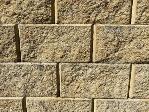 Interlocking concrete blocks are perfect for the retaining wall diy enthusiasts.