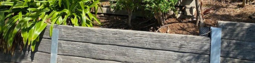 Most concrete sleeper retaining walls Sunshine Coast and surrounding areas use quality concrete sleepers manufactured in the area.