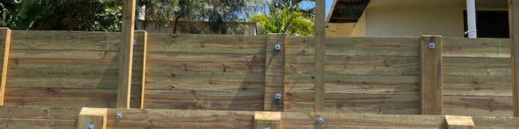A timber retaining wall sunshine coast and the hinterland is a cheap type of retaining wall.